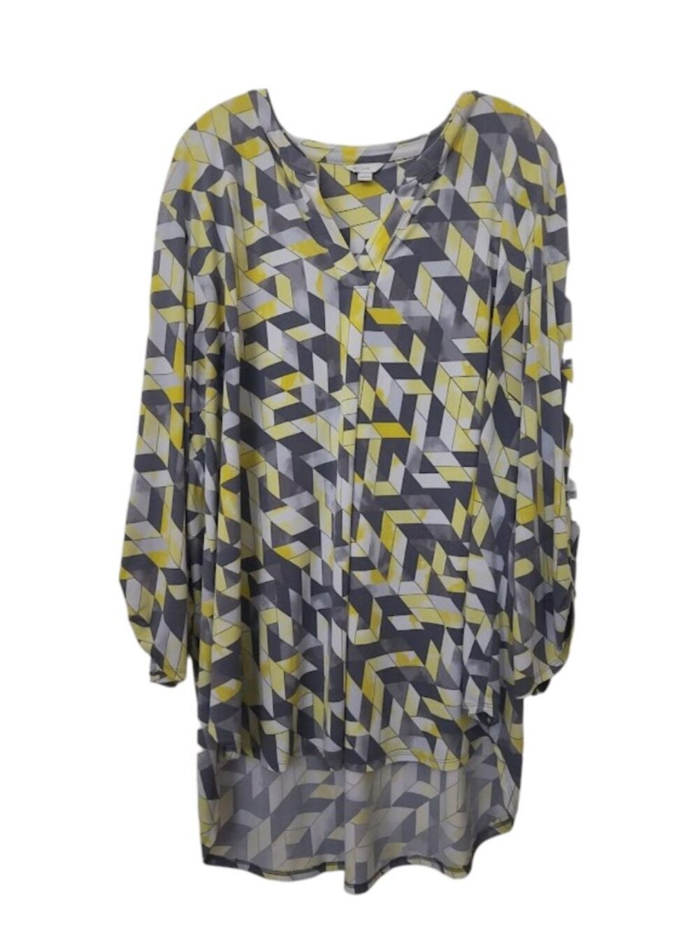 Cato Geometric Print Longer Style Top 22/24